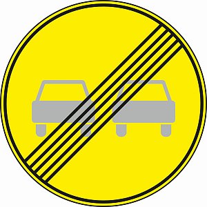 Конец запрещения обгона (временный)